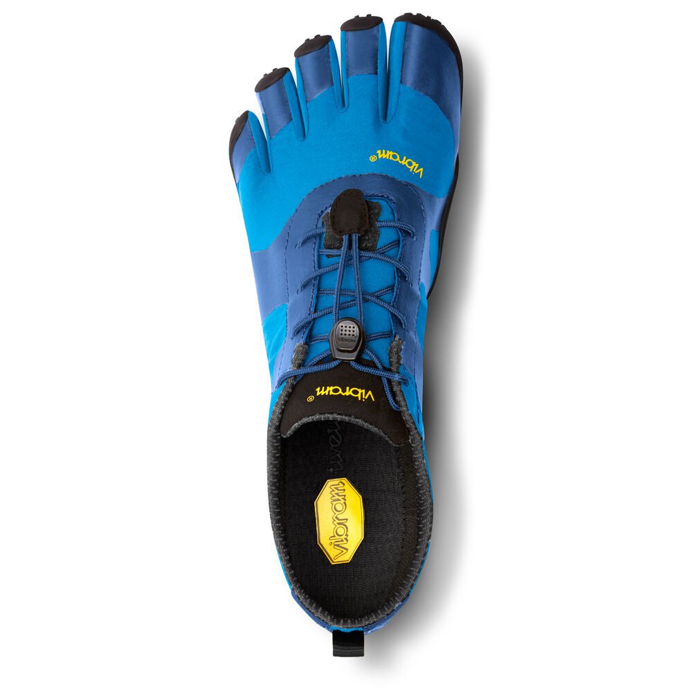 Vibram Five Fingers Mens Hiking Shoes - Blue/Black - V-Alpha - 64512-AYCU